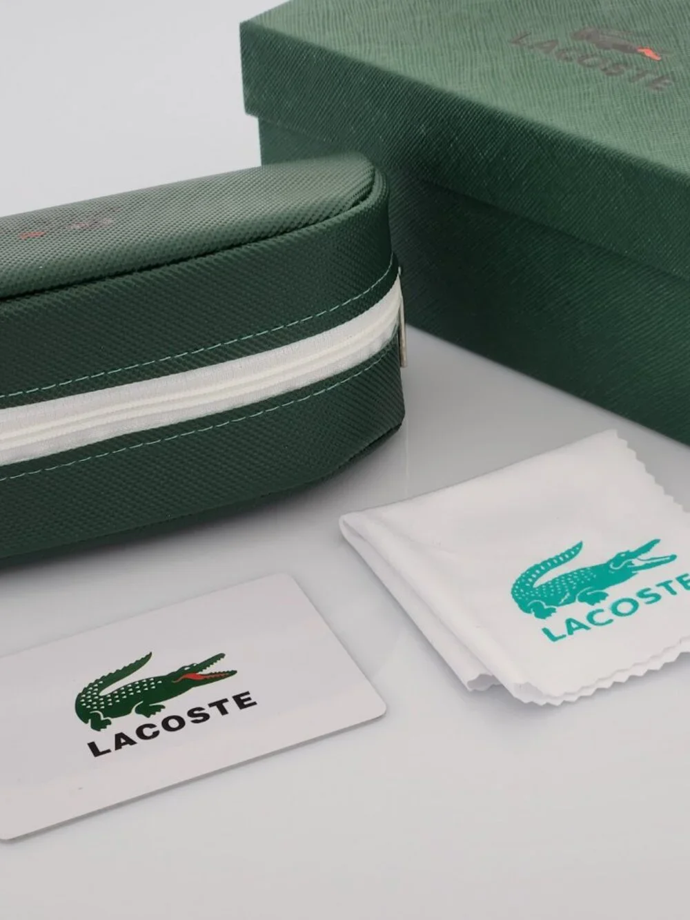 Lacoste Polarized Wayfarer Sunglasses Matte Navy Frame Dark Smoke Lens
